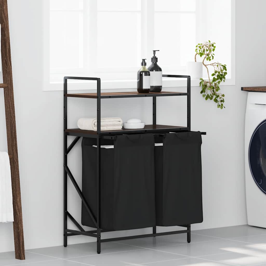 Wasmand 3 Vakken Met Planken Kleurig