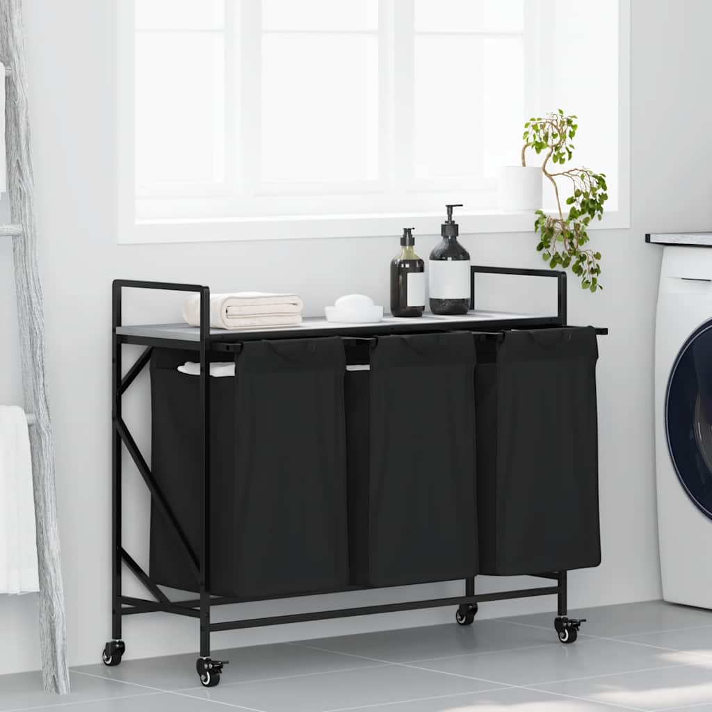 Wasmand 3 Vakken Met Planken Ig