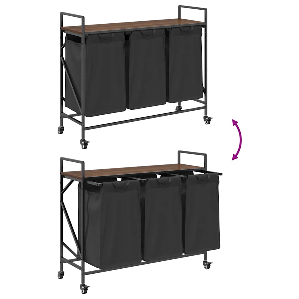 Wasmand 3 Vakken Met Planken Ig