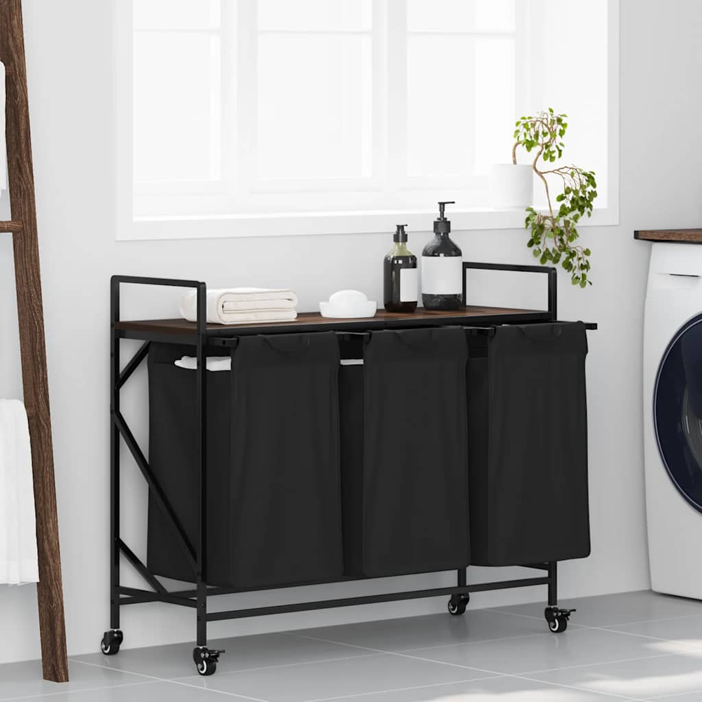 Wasmand 3 Vakken Met Planken Ig