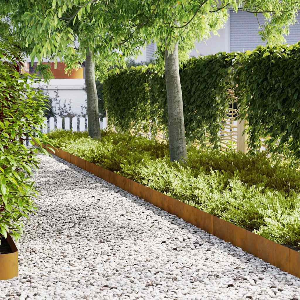 Gazonranden 30 Pcs Bruin 100 X 0.5 X 30 Cm