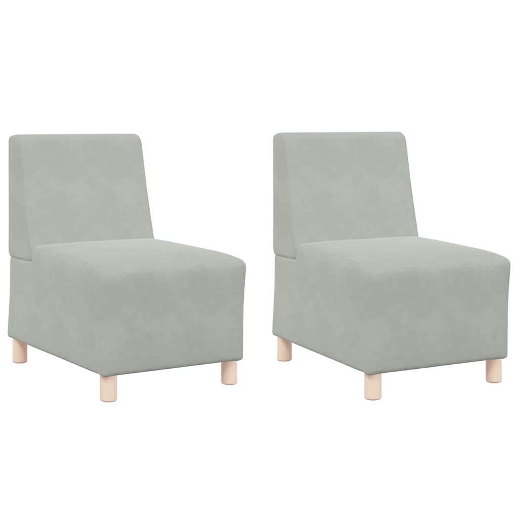 Modulaire Bankeenheid Armlos 2 Pcs 55 X 74 X 82 Cm