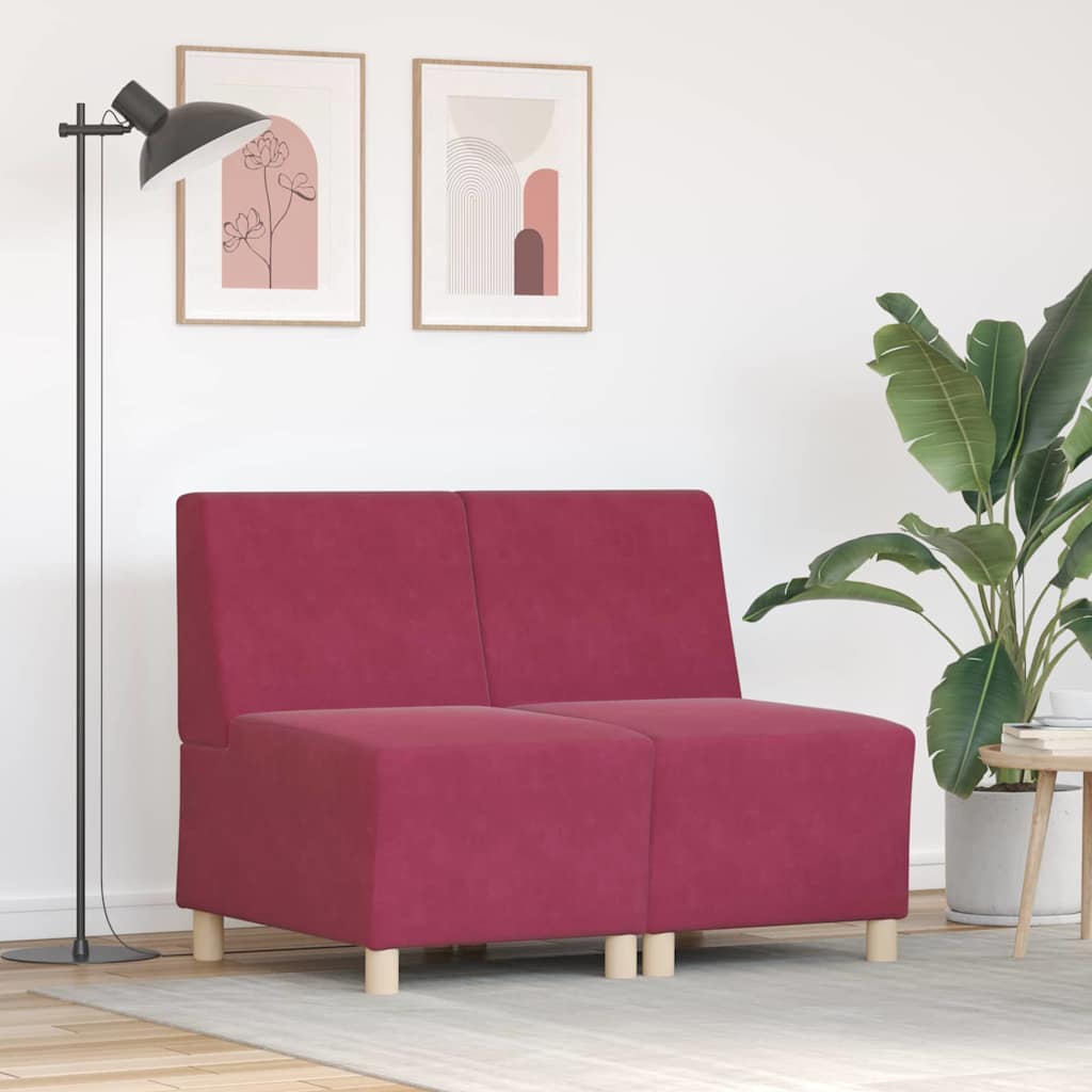 Modulaire Bankeenheid Armlos 2 Pcs 55 X 74 X 82 Cm