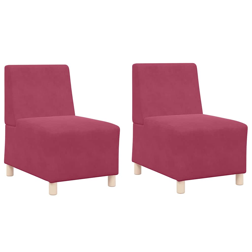 Modulaire Bankeenheid Armlos 2 Pcs 55 X 74 X 82 Cm