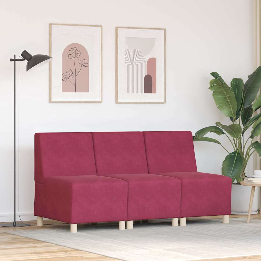Modulaire Bankeenheid Armlos 3 Pcs 55 X 74 X 82 Cm