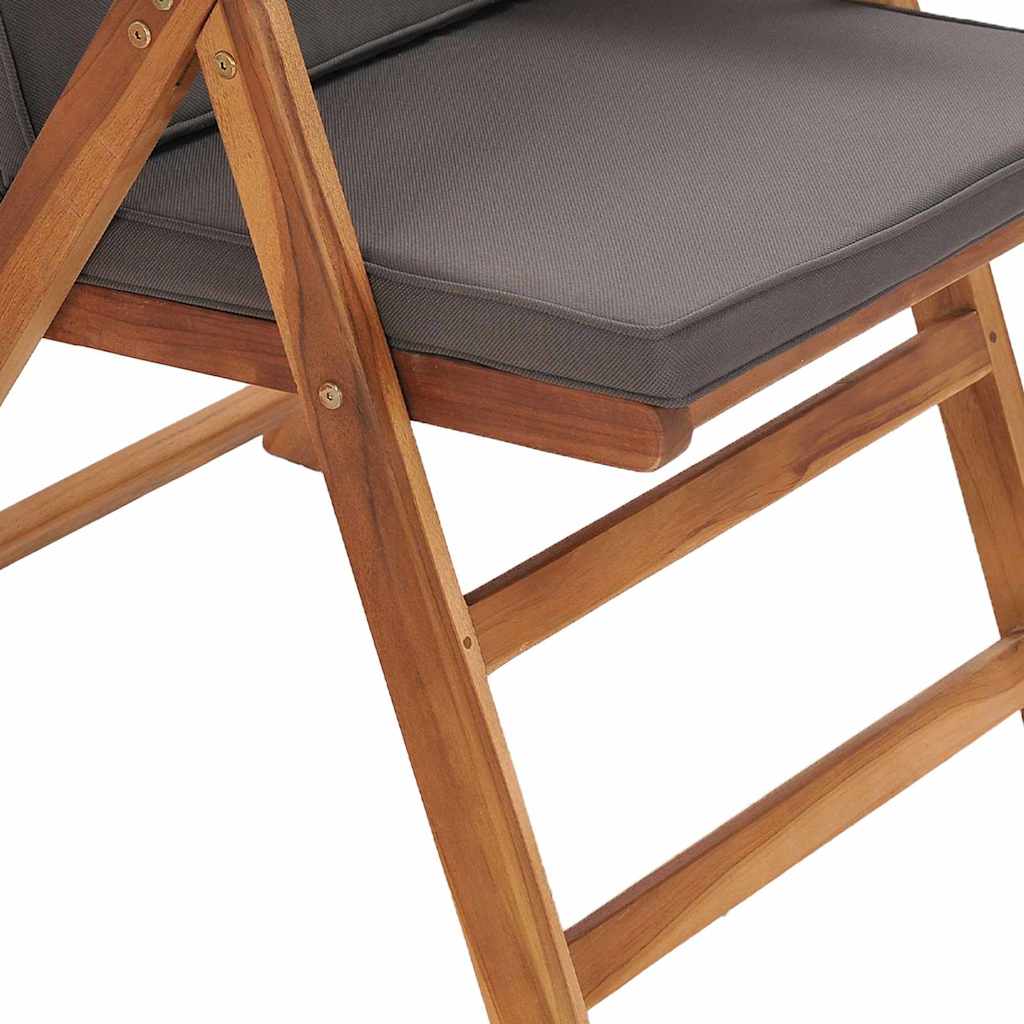 Tuinstoel 4 Pcs Bruin 57 X 71.5 X 104Cm Massief Teakhout