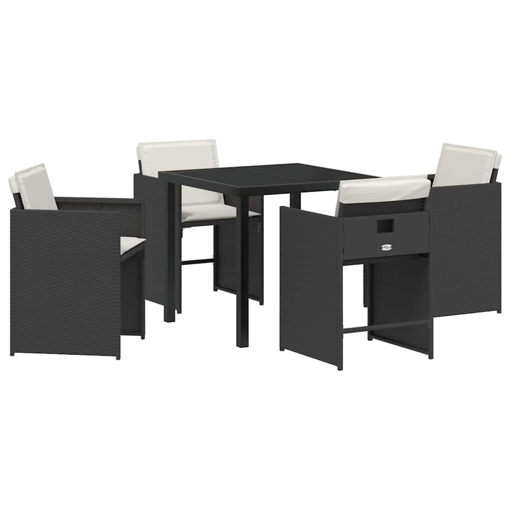 Tuin Eetset 5 Pcs Poly Rattan
