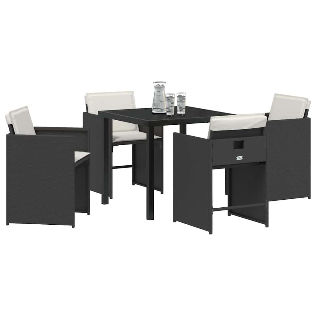 Tuin Eetset 5 Pcs Poly Rattan