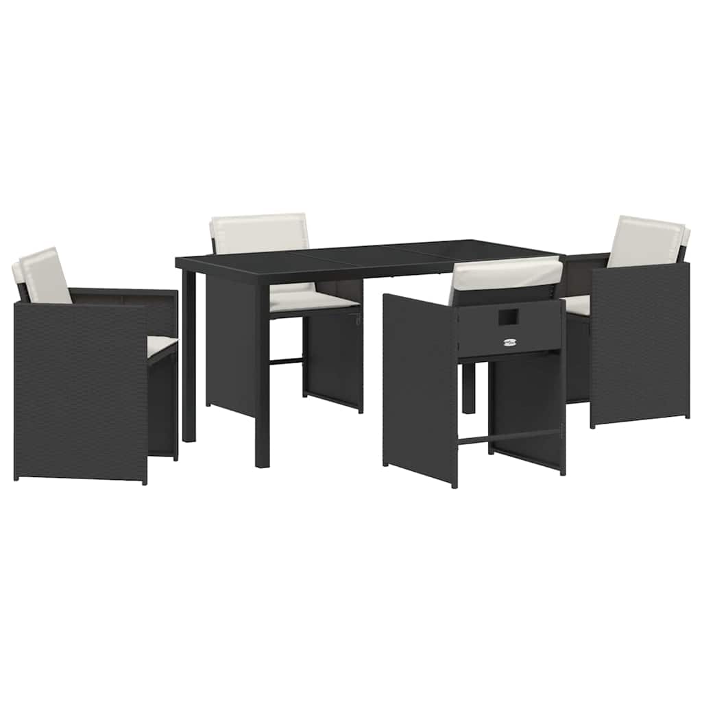 Tuin Eetset 5 Pcs Poly Rattan
