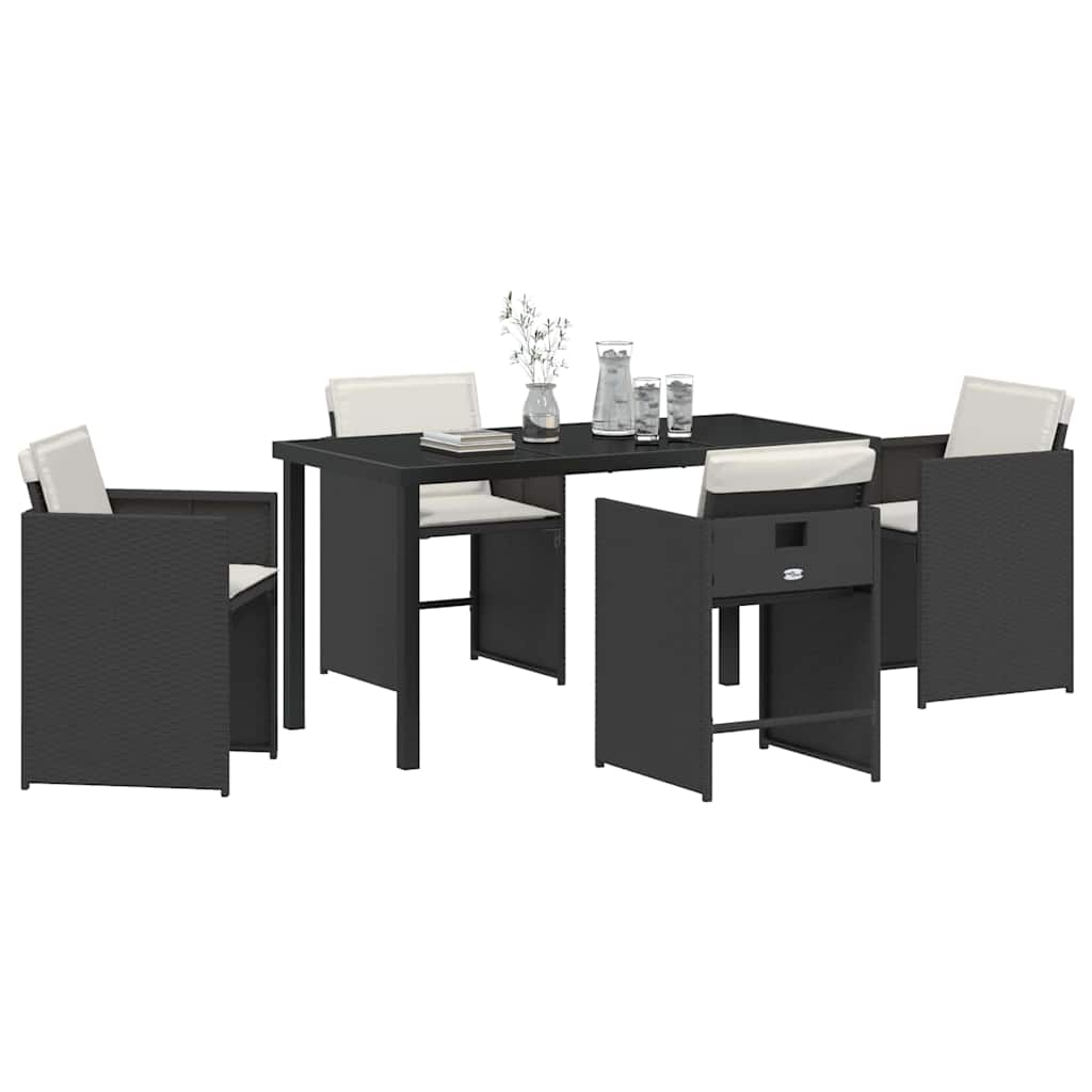 Tuin Eetset 5 Pcs Poly Rattan