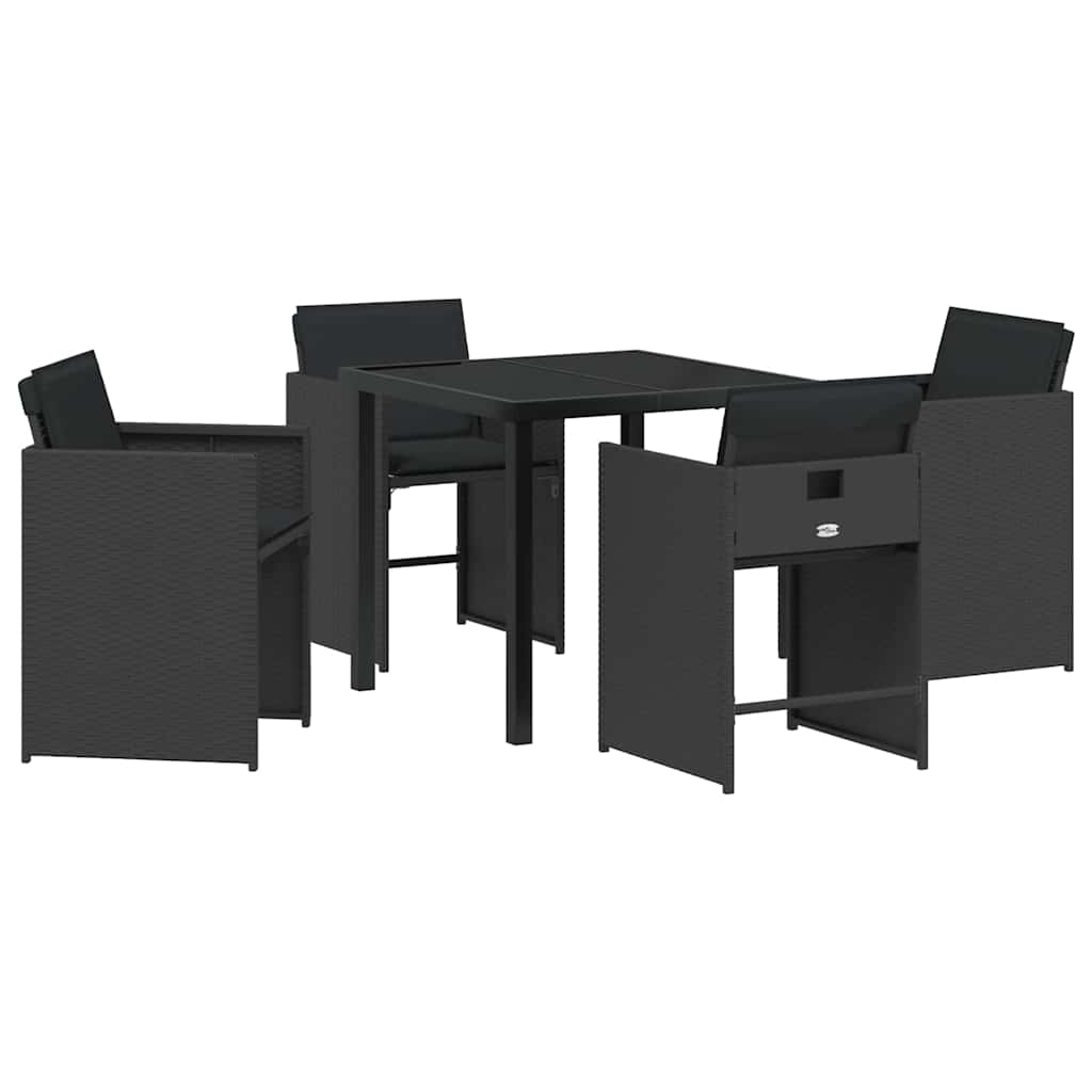 Tuin Eetset 5 Pcs Poly Rattan