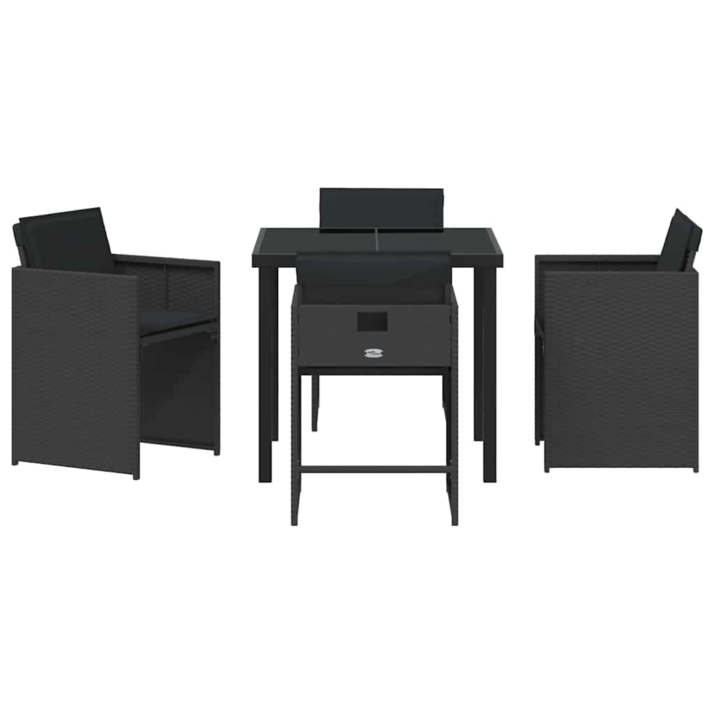 Tuin Eetset 5 Pcs Poly Rattan