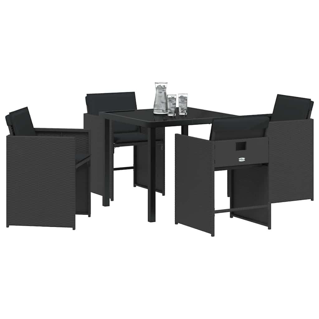 Tuin Eetset 5 Pcs Poly Rattan