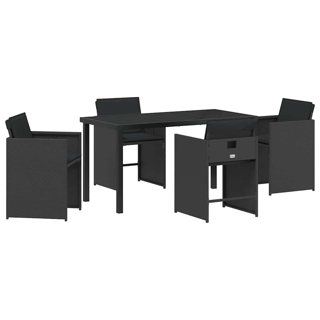 Tuin Eetset 5 Pcs Poly Rattan