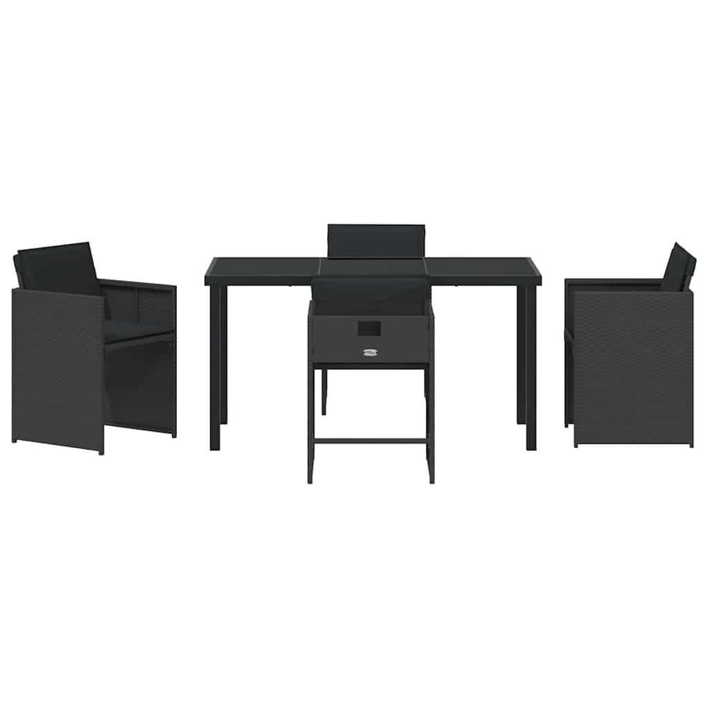 Tuin Eetset 5 Pcs Poly Rattan