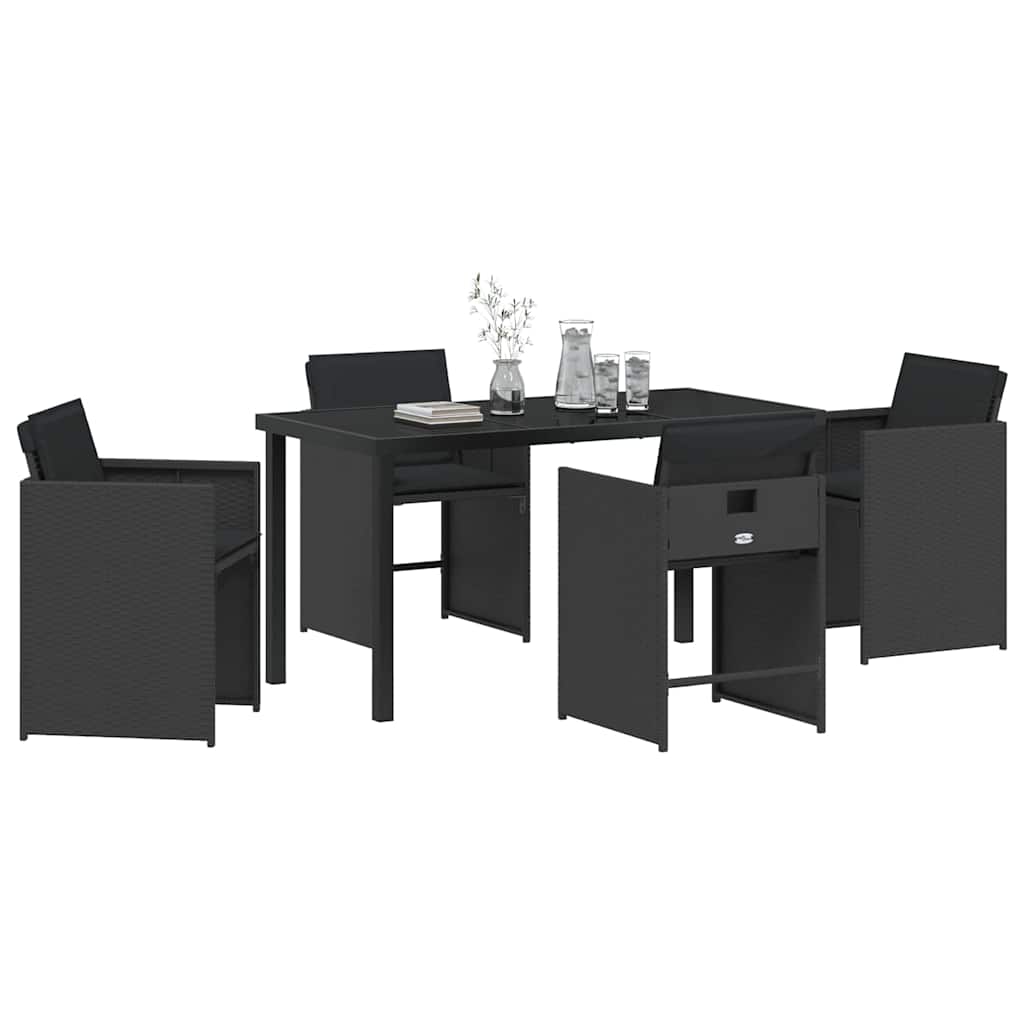 Tuin Eetset 5 Pcs Poly Rattan