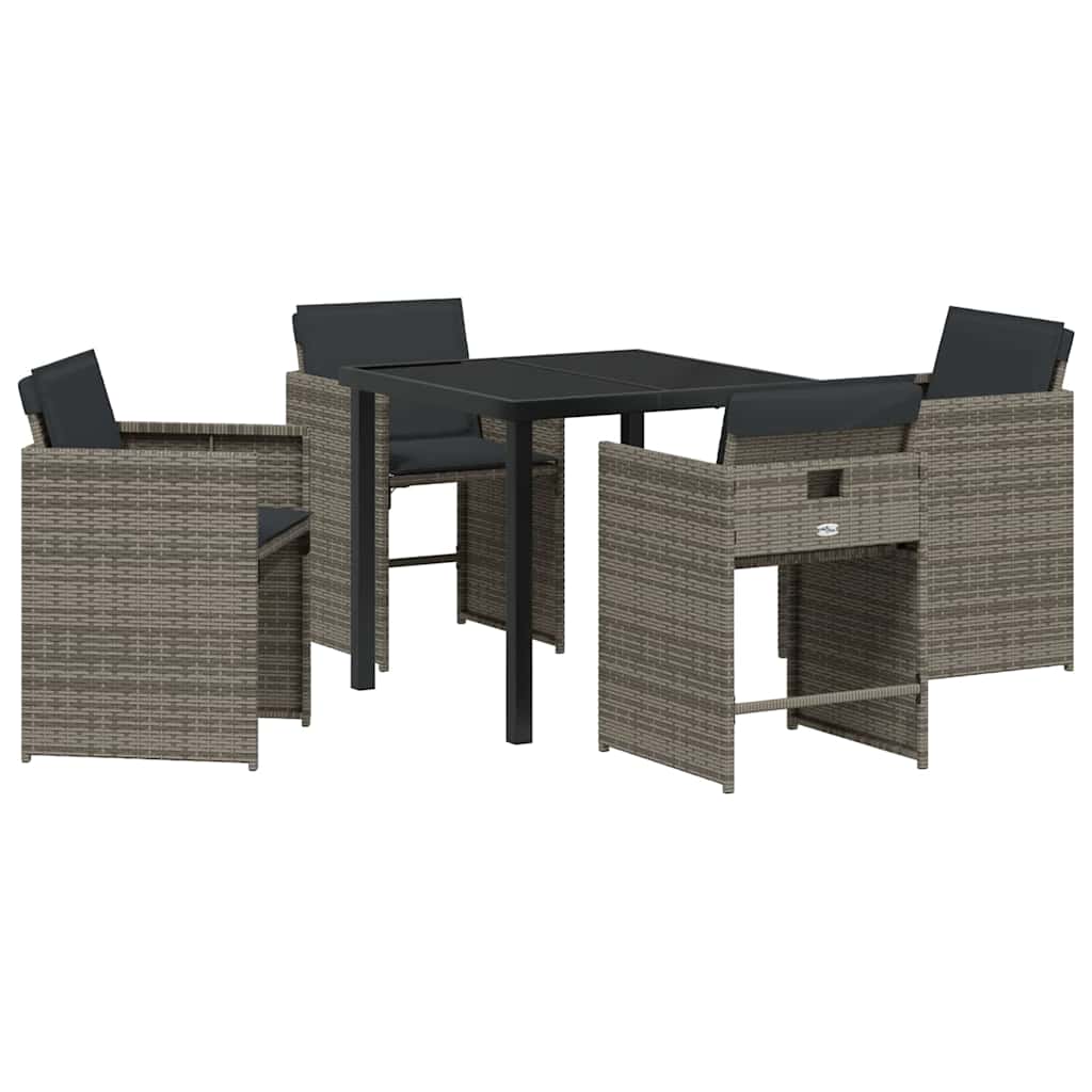 Tuin Eetset 5 Pcs Poly Rattan