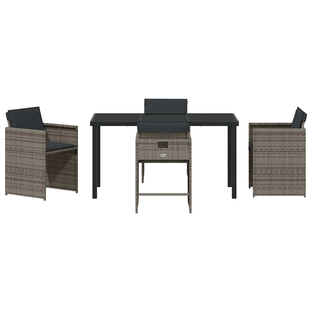 Tuin Eetset 5 Pcs Poly Rattan