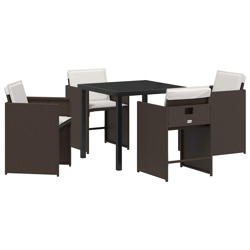 Tuin Eetset 5 Pcs Poly Rattan