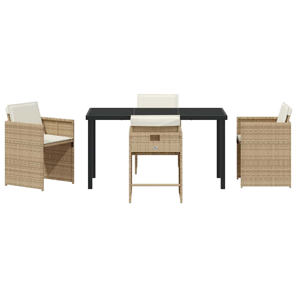 Tuin Eetset 5 Pcs Poly Rattan
