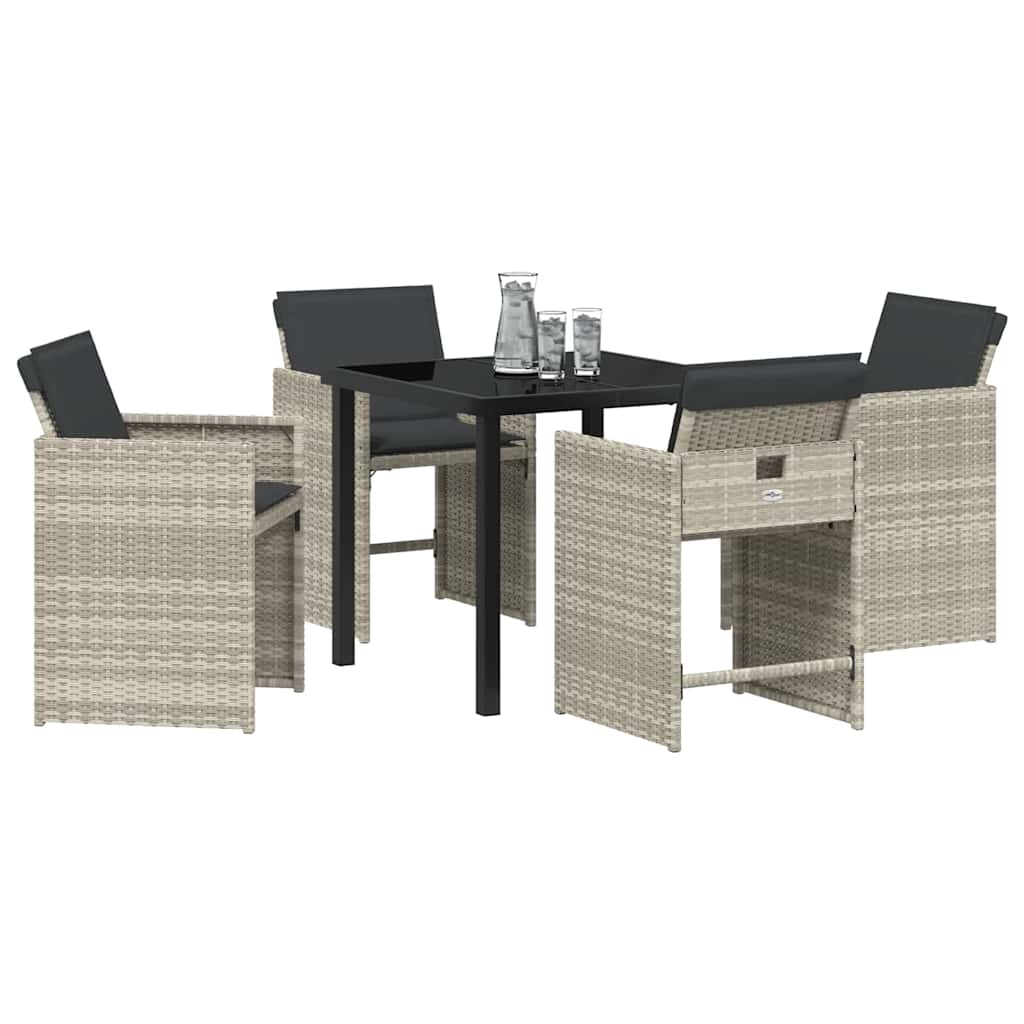 Tuin Eetset 5 Pcs Poly Rattan