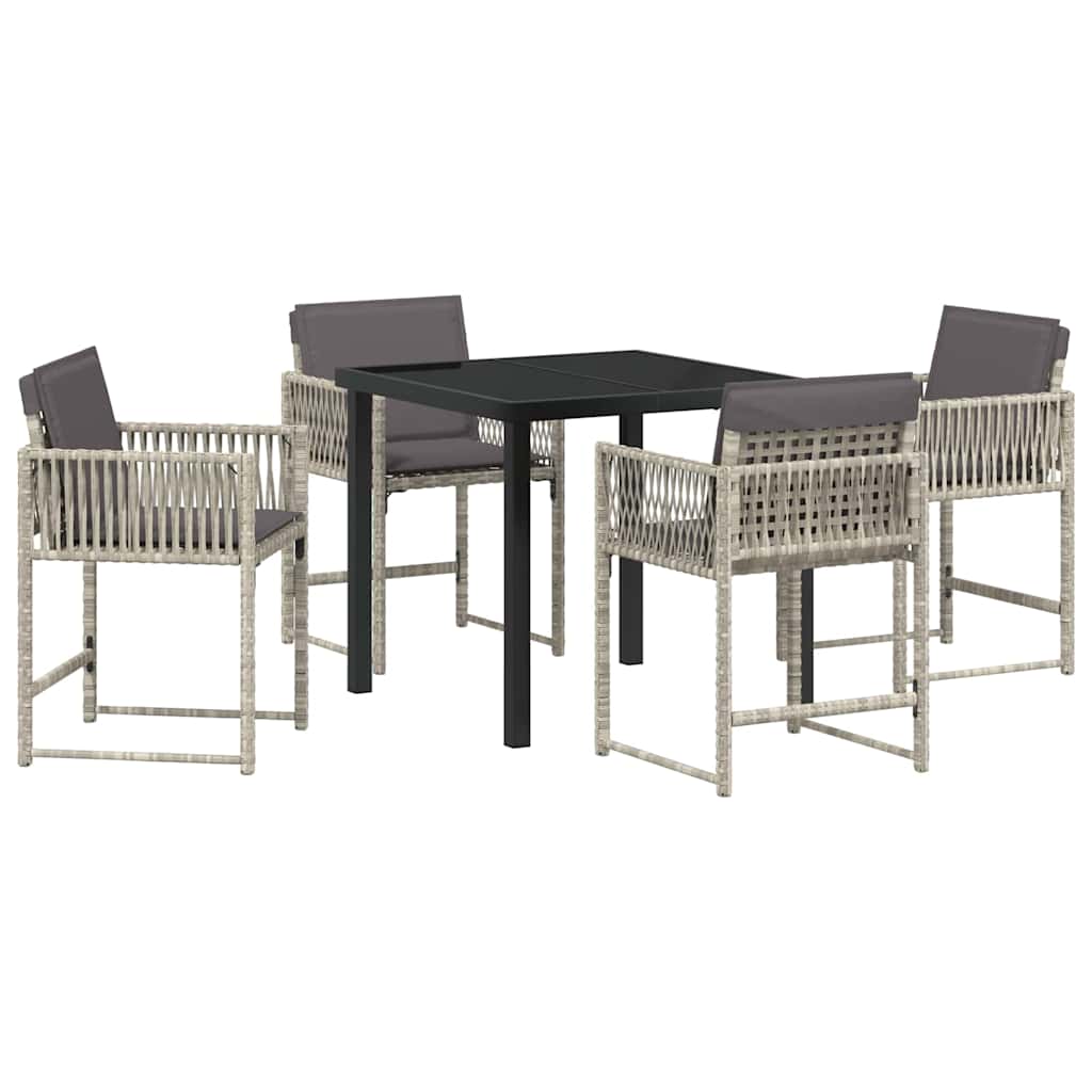 Tuin Eetset 5 Pcs Poly Rattan
