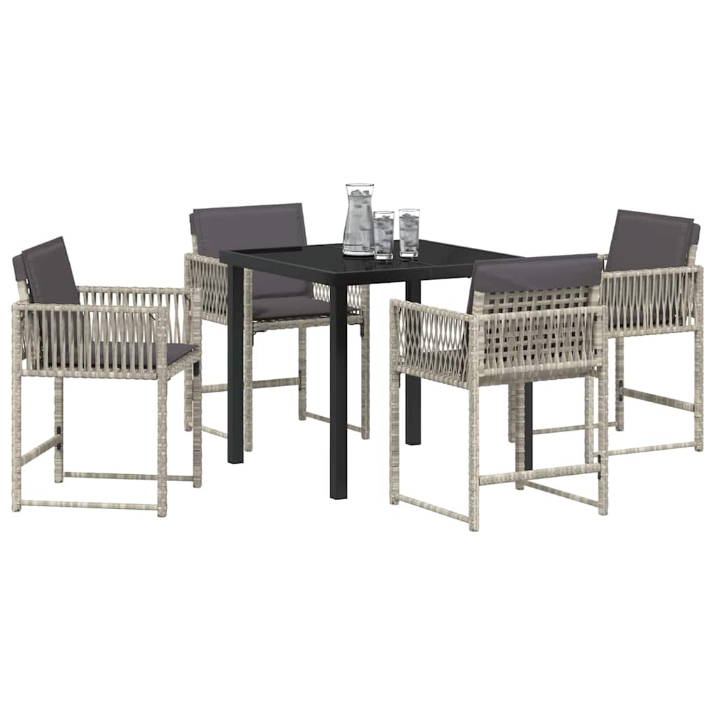 Tuin Eetset 5 Pcs Poly Rattan