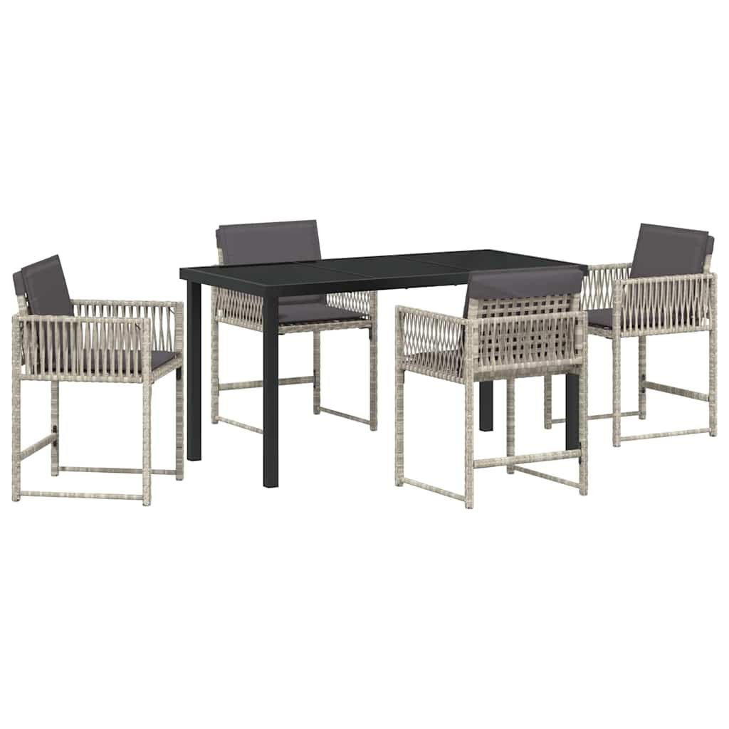 Tuin Eetset 5 Pcs Poly Rattan