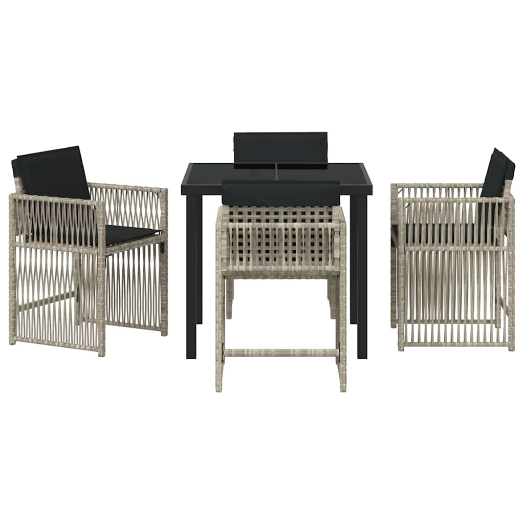 Tuin Eetset 5 Pcs Poly Rattan