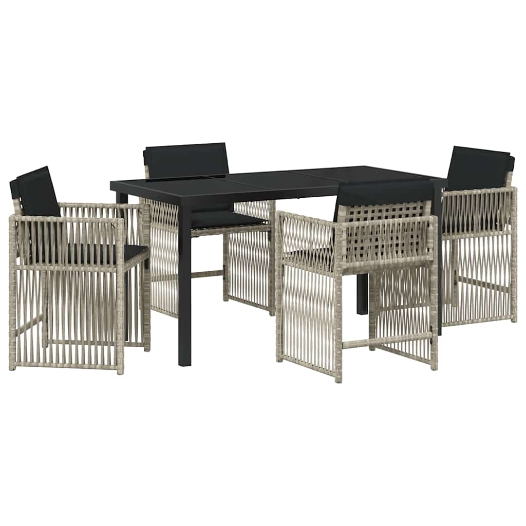 Tuin Eetset 5 Pcs Poly Rattan