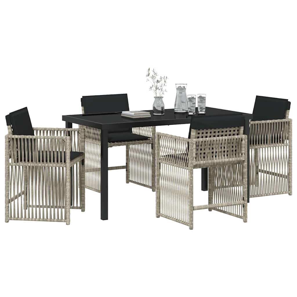 Tuin Eetset 5 Pcs Poly Rattan