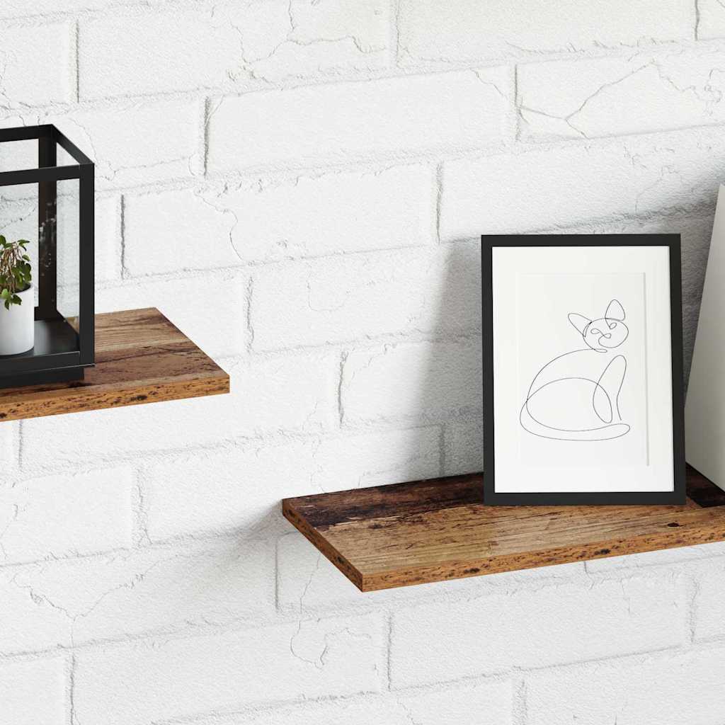 Boekenplank Bord 4 Pcs Bruin Bewerkt Hout Oud Hout
