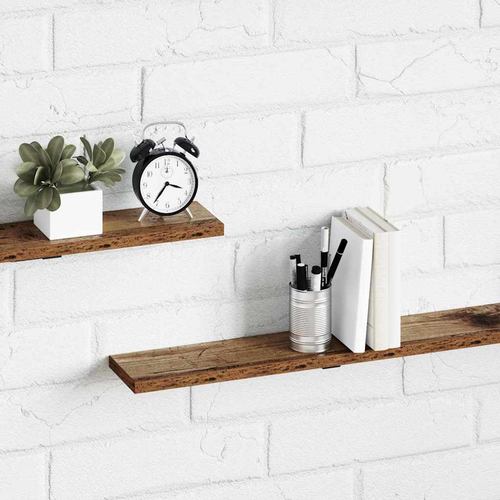 Boekenplank Bord 4 Pcs Bruin Bewerkt Hout Oud Hout