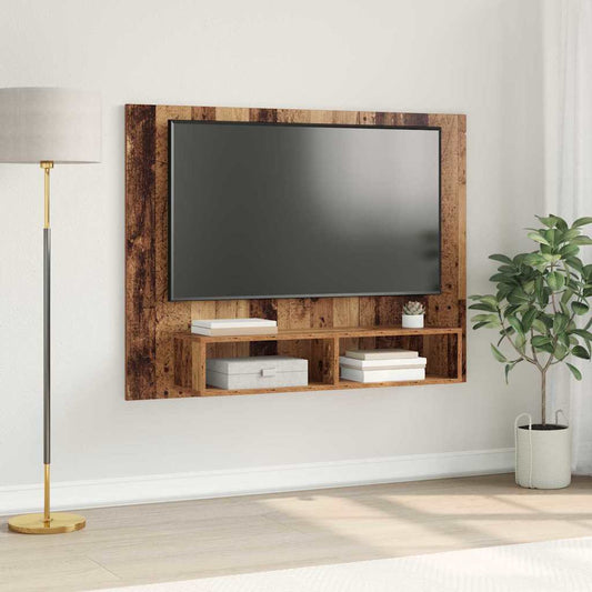 Wand Tv Kast 120 X 23.5 X 90 Cm Bewerkt Hout