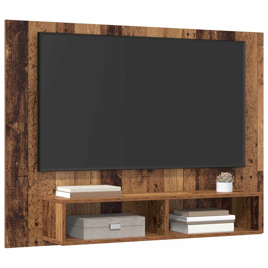 Wand Tv Kast 120 X 23.5 X 90 Cm Bewerkt Hout