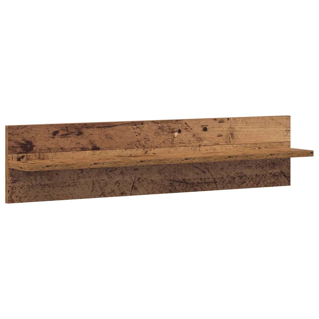 Wandplanken 2 Pcs 80 X 11,5 X 18 Cm Bewerkt Hout