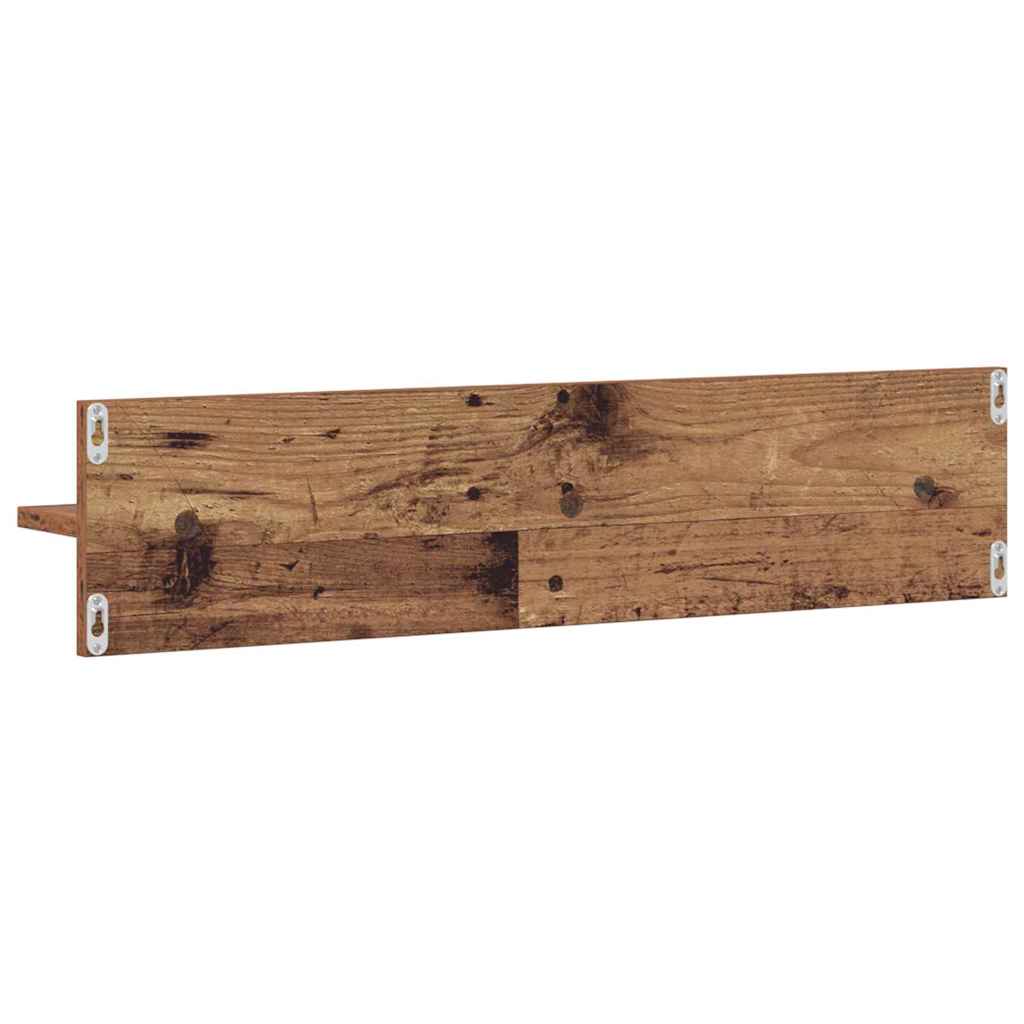 Wandplanken 2 Pcs 80 X 11,5 X 18 Cm Bewerkt Hout