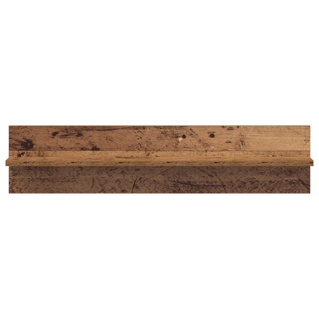 Wandplanken 2 Pcs 80 X 11,5 X 18 Cm Bewerkt Hout