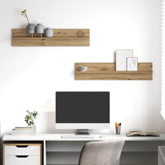 Wandplanken 2 Pcs 80 X 11,5 X 18 Cm