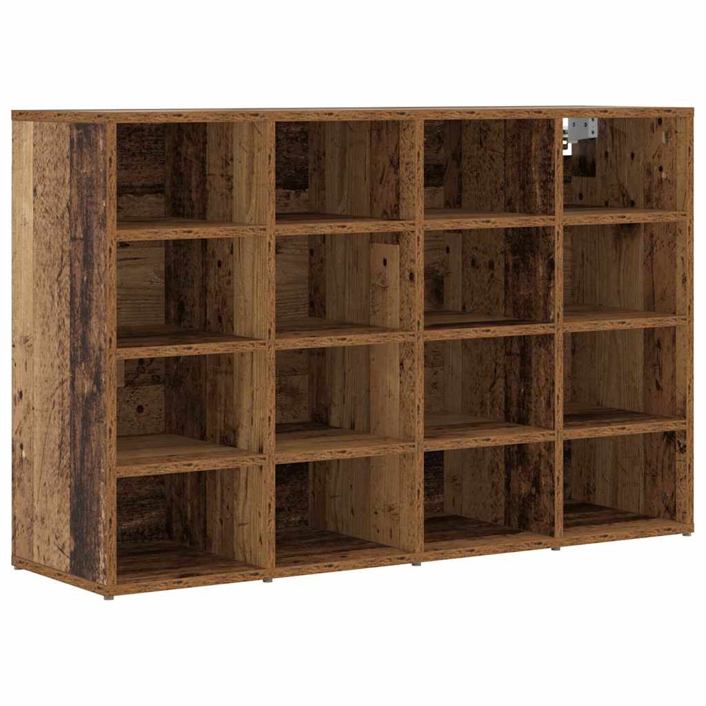 Schoenenkast Met Plank Bewerkt Hout