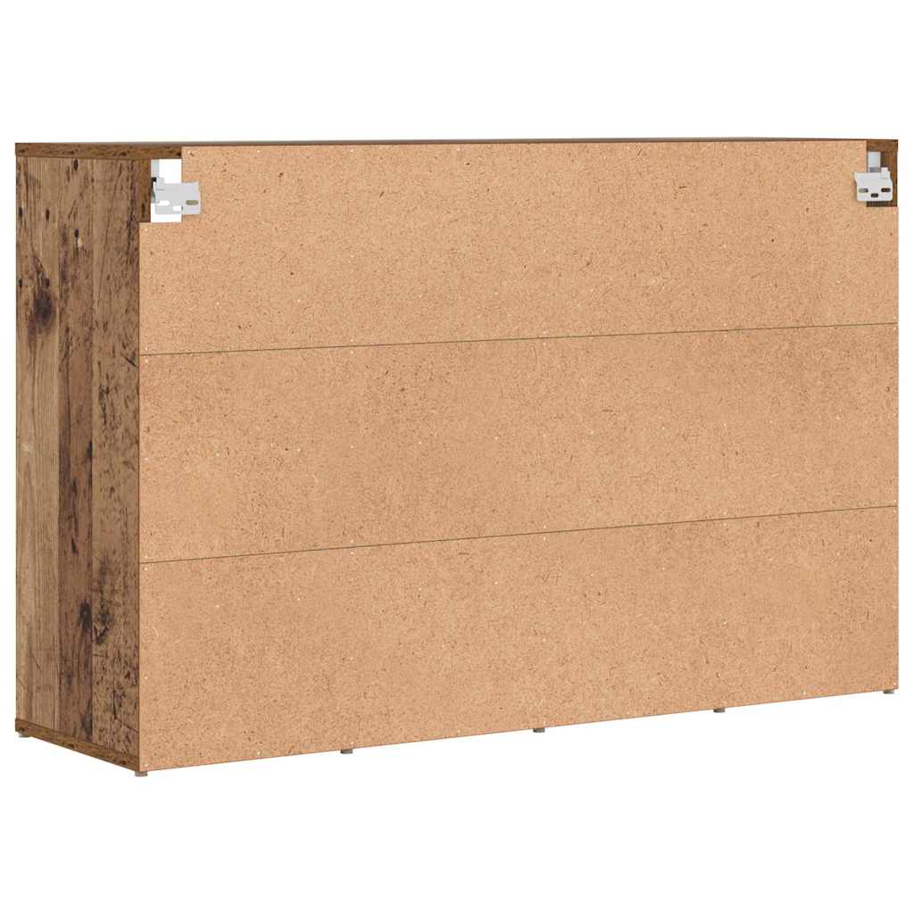 Schoenenkast Met Plank Bewerkt Hout