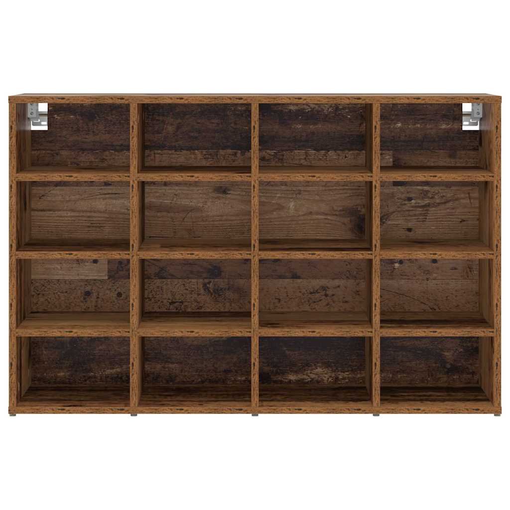 Schoenenkast Met Plank Bewerkt Hout