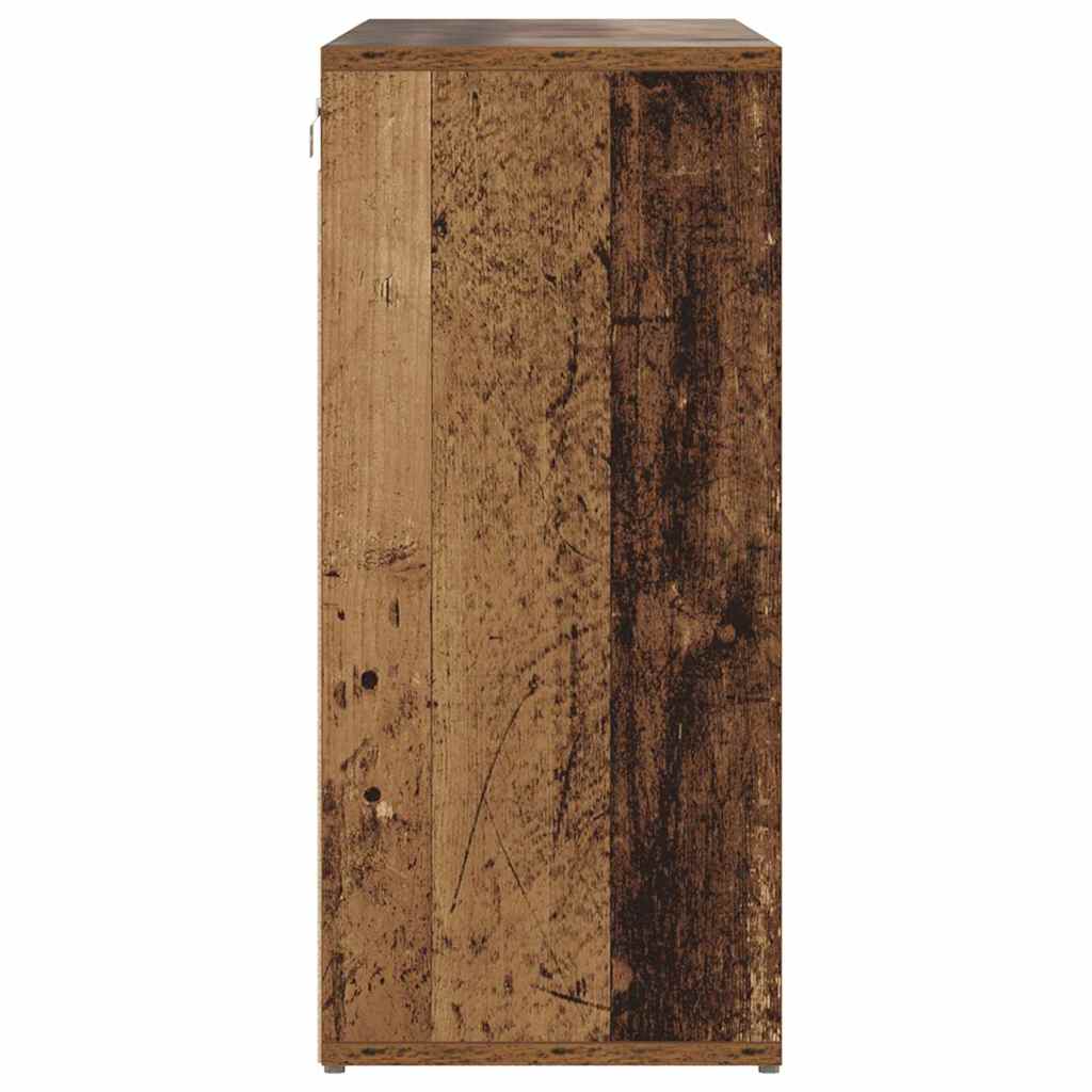 Schoenenkast Met Plank Bewerkt Hout