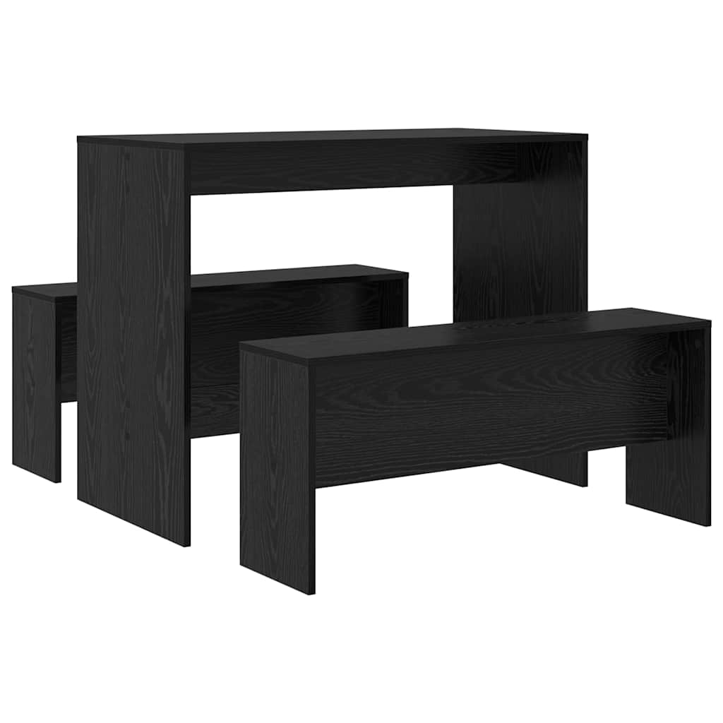 Eetkamerset 2 Pcs 97 X 47 X 75 Cm Bewerkt Hout