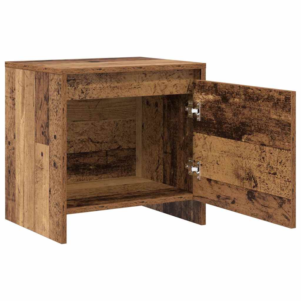 Nachtkastje 45 X 34 X 44.5 Cm Bewerkt Hout