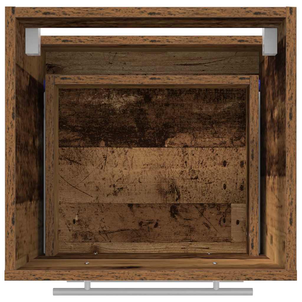Badkamer Kast Met Lade 41 X 38.5 X 48 Cm Bewerkt Hout
