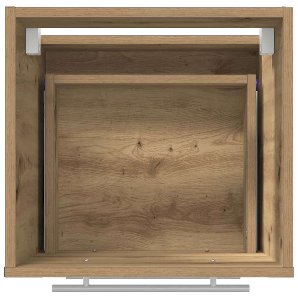 Badkamer Kast Met Lade 41 X 38.5 X 48 Cm Bewerkt Hout