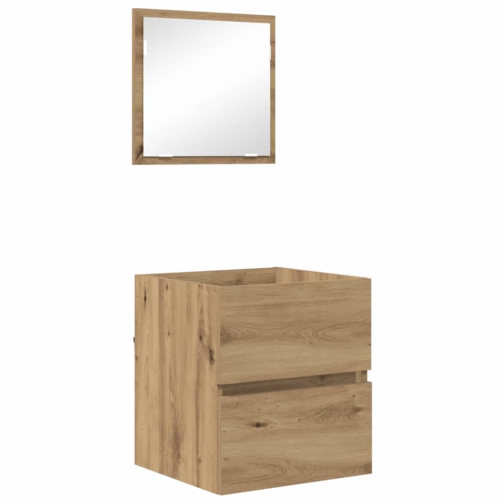 Badkamerkast Artisan Eiken 41 X 38.5 X 45 Cm Bewerkt Hout