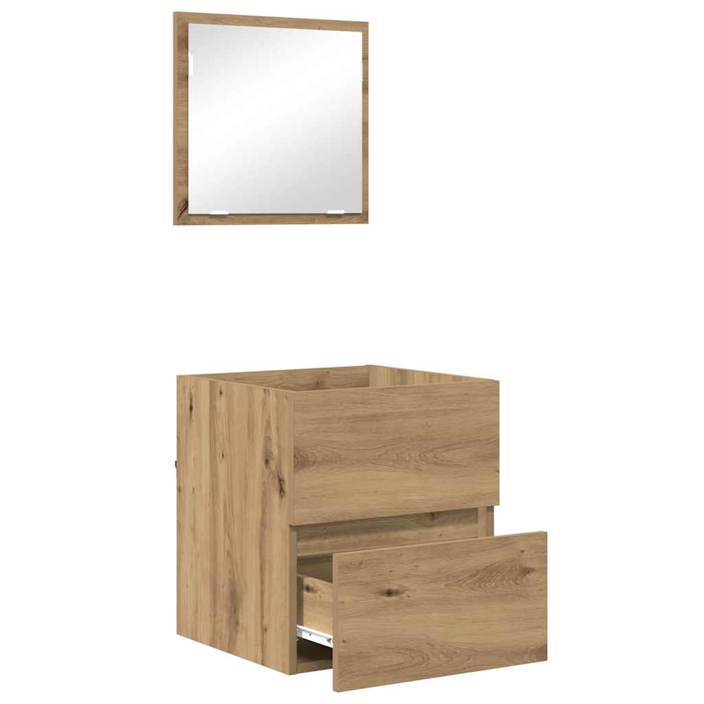 Badkamerkast Artisan Eiken 41 X 38.5 X 45 Cm Bewerkt Hout