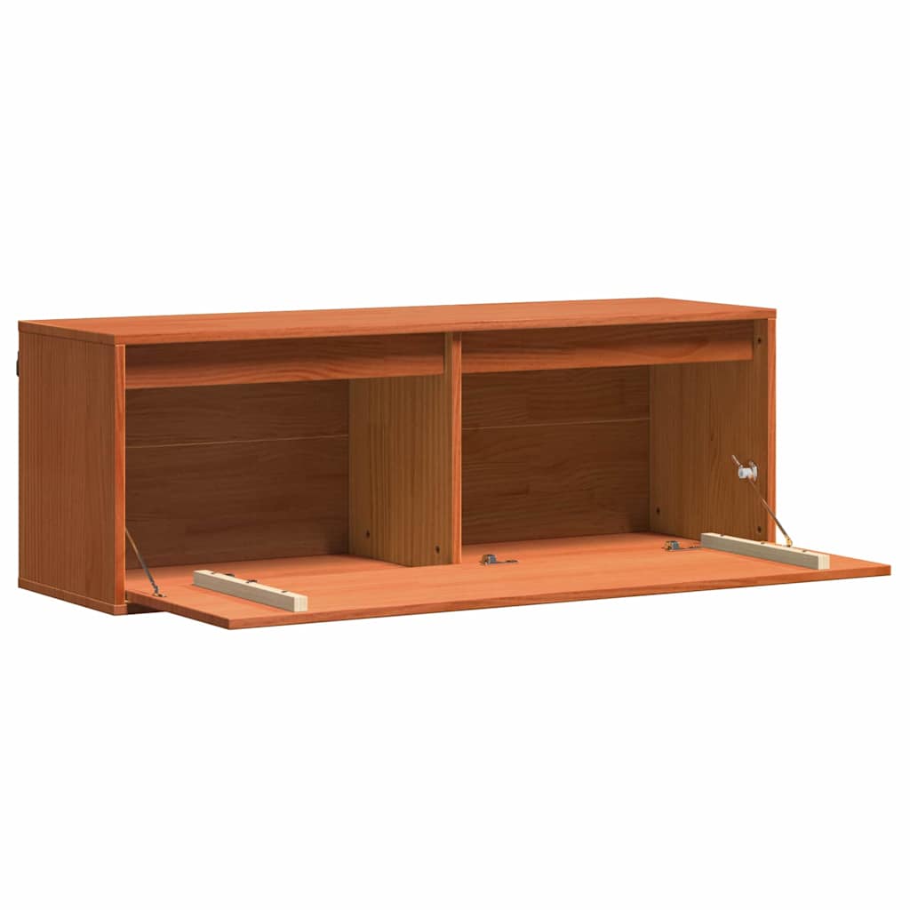 Wandkast 100 X 30 X 35 Cm Massief Grenenhout